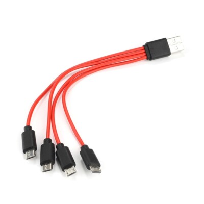 Micro USB Splitter Cable Multi Charging Cable 4 in 1 Micro USB Charger Cable