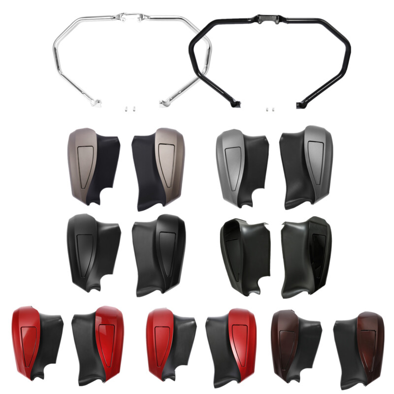 Engine Guard Crash Bar Lower Fairings Fit For Indian Chieftain Chief 2014-2021