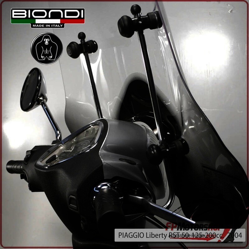 KIT ATTACCHI PARABREZZA SCOOTER PER LIBERTY 50/125 150 BEVERLY BIONDI 8500705