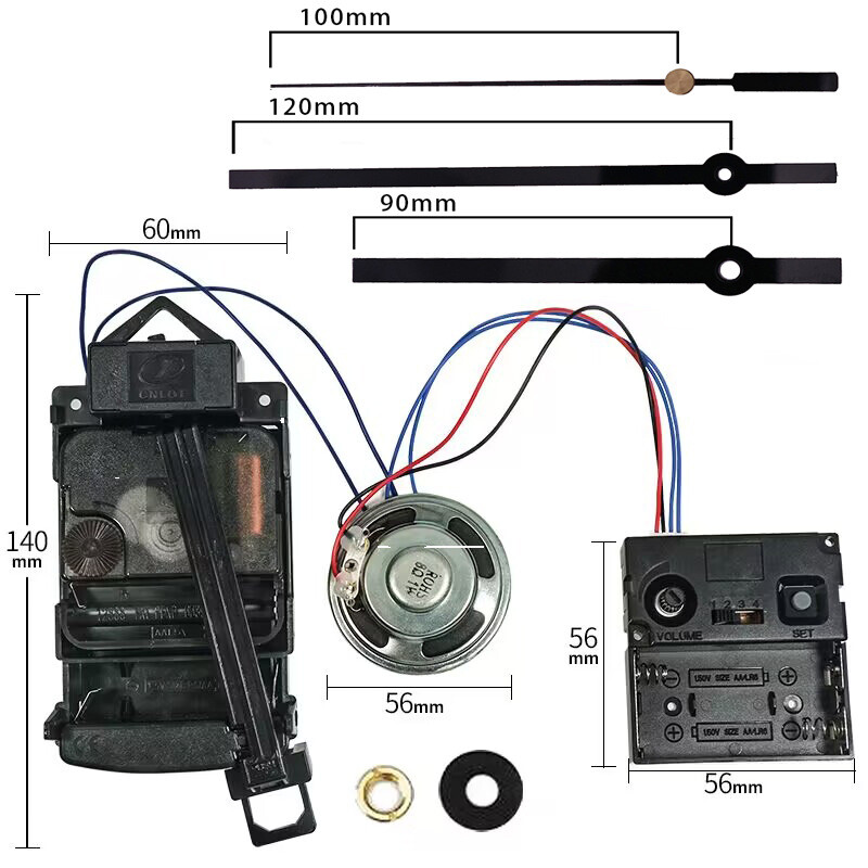 Westminster Chime Music Box Quartz Movement DIY Kit for