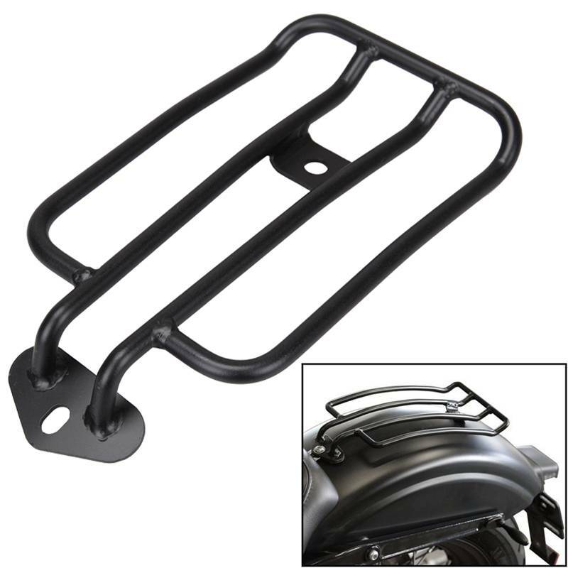 Motorrad Gepäckträger Solositz Luggage Rack für Harley Sportster XL 883 1200C