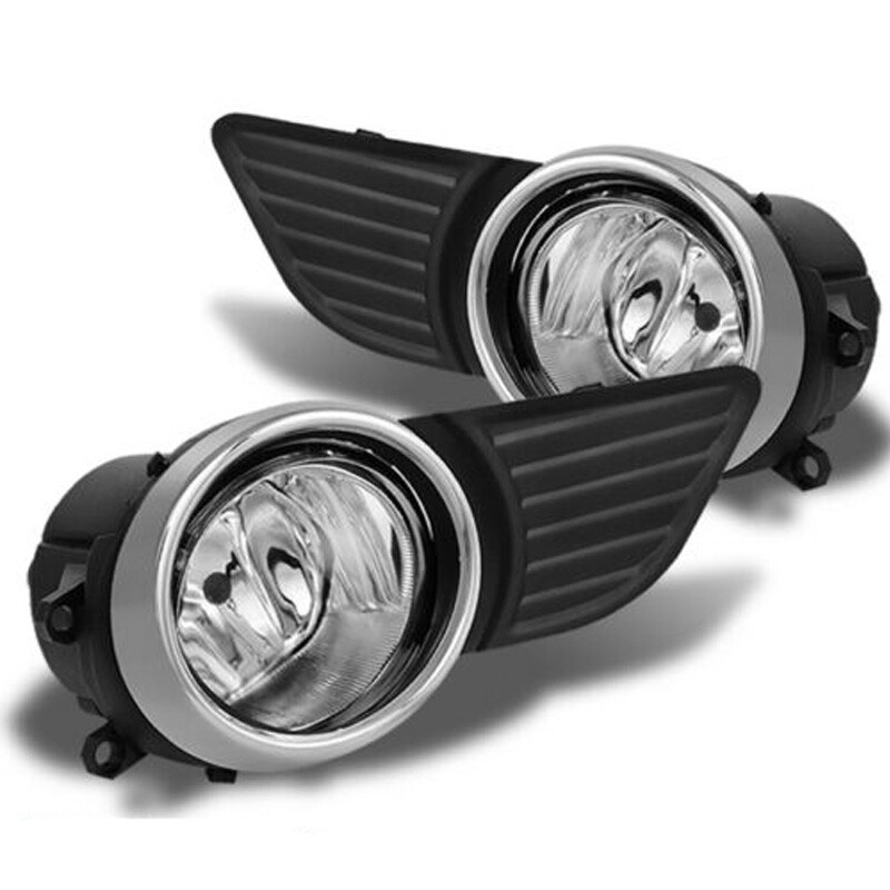Pair Of Fog Light Assemblies For 2011-2017 Toyota Sienna - Includes Lamps & Switch