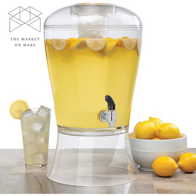 Creative Bath 3 Gal. Acrylic Beverage Dispenser with Ice Core Free Delivery