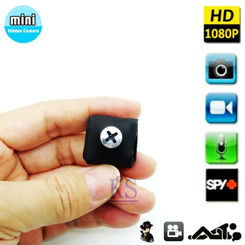 HD 960P Spy CAM Camera Small Tiny Body DVR Micro Screw audio Video recorder