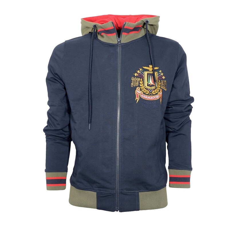 Толстовка Removable Man Aeronautica Militare FE1765 Navy Blue Arrows