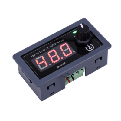 PWM DC Brush Motor Speed Controller Dimmer 5-30V 12A Soft Start/Stop Governor
