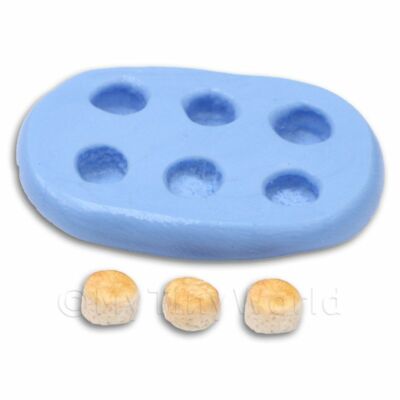 BAMBOLE CASA MINIATURA Rotondo Pane Pagnotta Con Croce Design Stampo IN Silicone EUR 4,42 - Foto 11