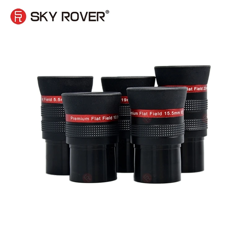 SKY ROVER Astronomical Telescope Accessories, Flat Field Eyepiece, 1.25inch, PF,