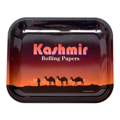 Kashmir Rolling Tray Set of 3 Pack Large 13.5? x 11? Metal Trays Special Edition