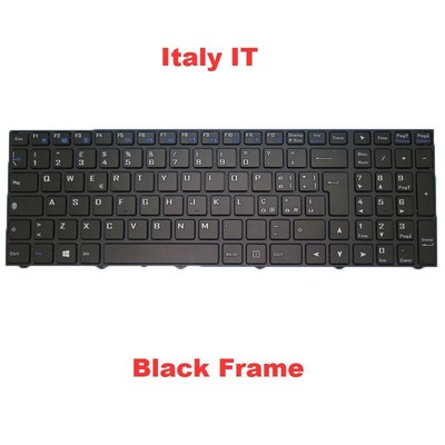Laptop Backlit Keyboard CVM18H86I0-430 6-80-N15Z0-100-1 Italy IT Black Frame