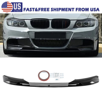 Front Bumper Splitter Lip Fits BMW 3 Series E90 E91 LCI 325i 335i M Sport 09-12