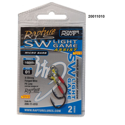 AMI ASSIST HOOK SW LIGHT GAME SERIE 10085 SIZE 1 RAPTURE 20011010 PER SLOW PITCH