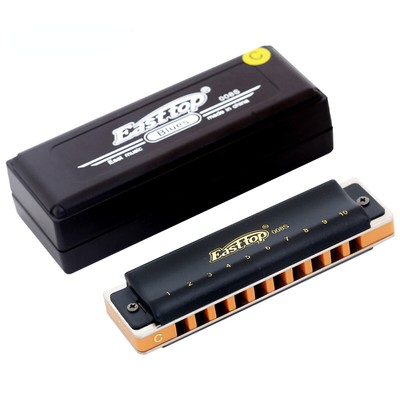 Brand new 10 hole harmonica T008S blues harp Richter harmonica with 12 keys