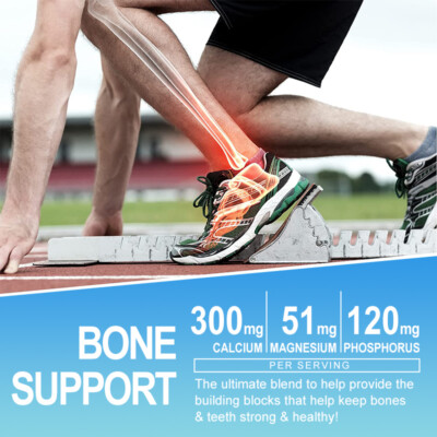 Calcium Magnesium & Zinc + Vitamin D Gummies | Bone Health Immune Energy 60PCS