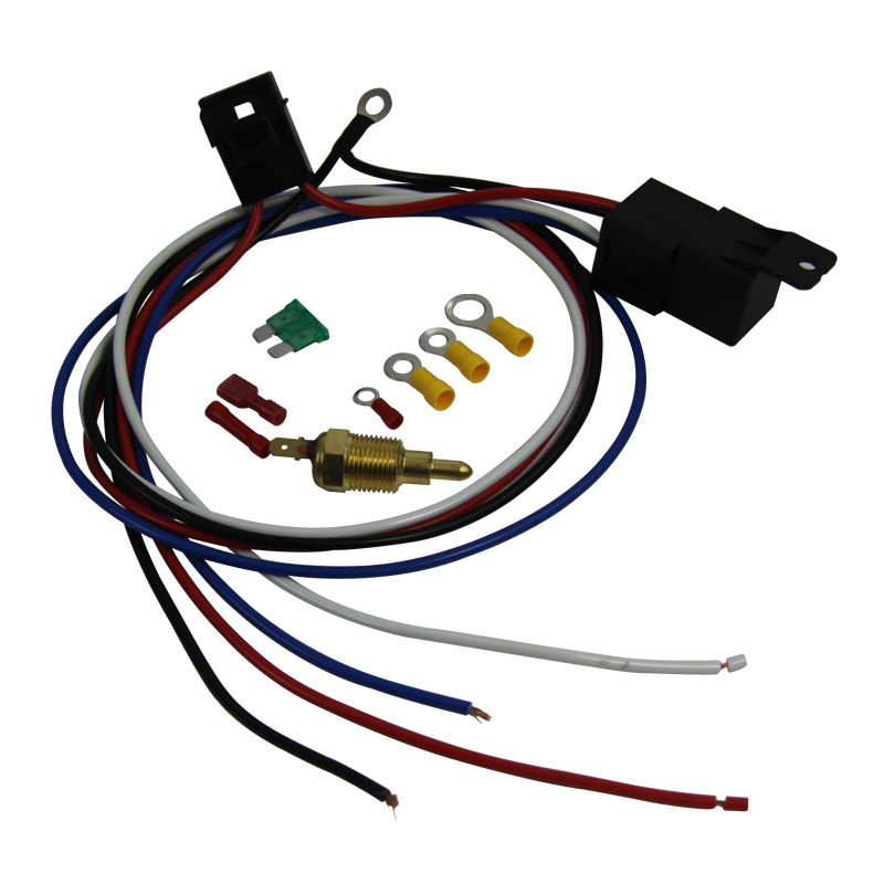 WIRING & 30 AMP RELAY & TEMPERATURE CONTROL SUIT THERMO FAN UNIVERSAL PRO