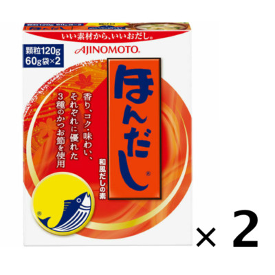 Hondashi Japanese Dashi Powder Katsuo Bonito Soup Stock 2Pack Set 120g Ajinomoto
