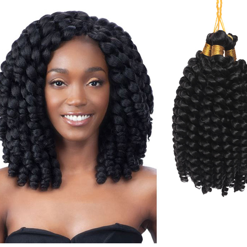 Jumpy Wand Curl Jamaican Bounce Curly Hair Twist Crochet Braids