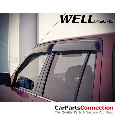 WellVisors Window Visors 97-01 For Honda CRV Side Deflectors Clip-on Series