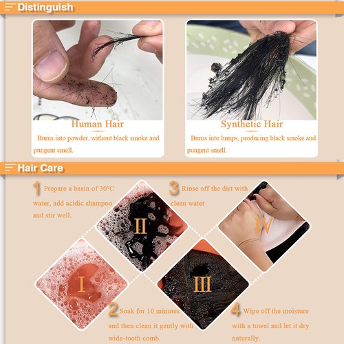 Thick 100% Real Remy Human Hair Extensions Clip In One Piece Half Head 8''-24''