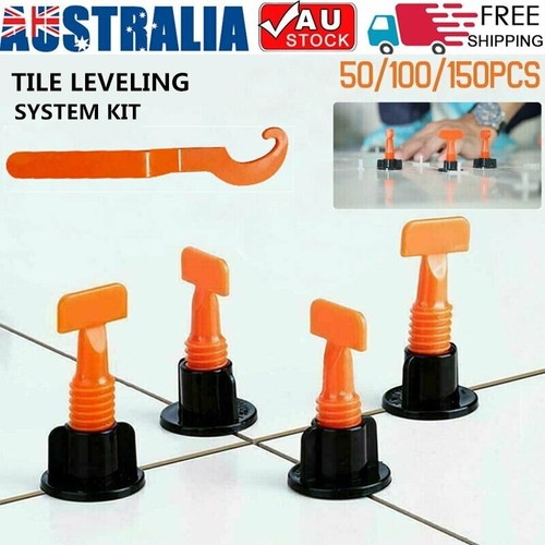 150x Tile Leveling System Clips Levelling Spacer Tiling Tool Floor