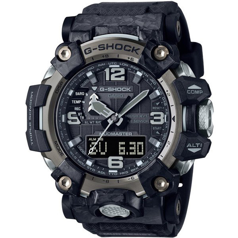 Pre-owned Casio G-shock Mudmaster Gwg-2000-1a1jf Tough Solar Atomic Radio Men Watch Japan