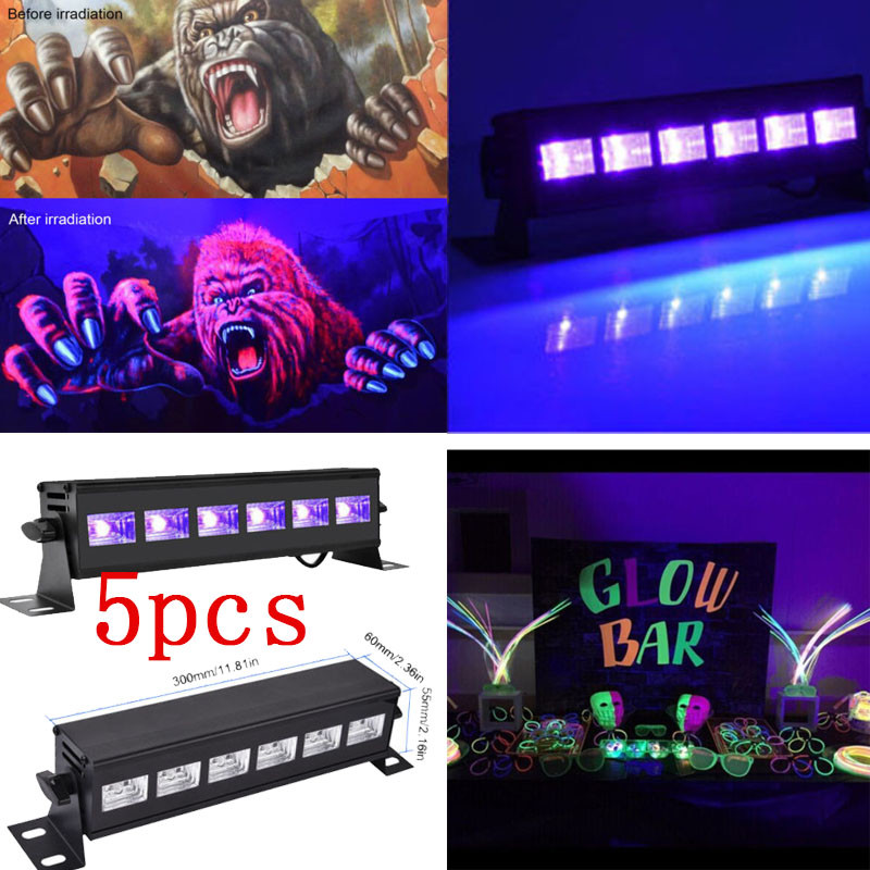 5X18W LED UV Magic Lamp Stage Xmas Christmas Party Home Club Party Disco Lights