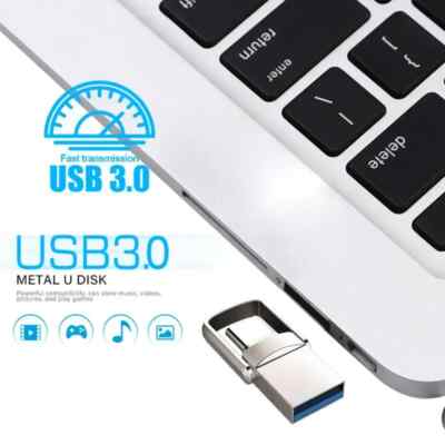 Original Lenovo 2TB USB 3.2 U Disk Flash Drives OTG Metal High Speed Pendrive