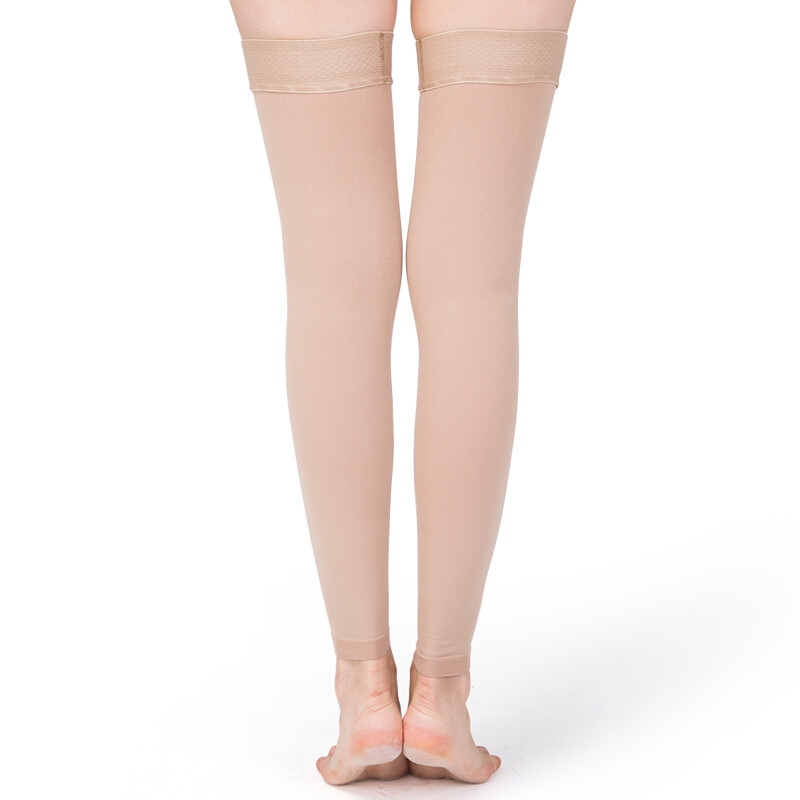 20-30 mmHg Leg Compression Sleeve Socks Thigh High Varicose Stockings Men Women