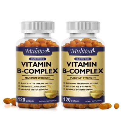 2PACK Vitamin B Complex Supplement - Super B Vitamin, Immune Boost, Metabolism