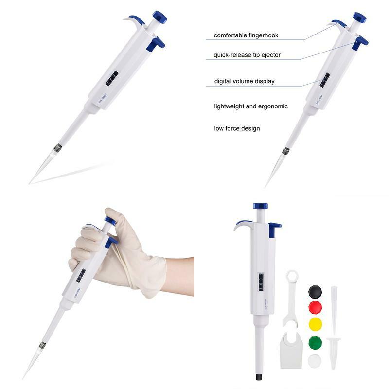Four E'S Scientific 100-1000Ul Labor-Einkanal-Pipettierer Für Laborprüfung Bio