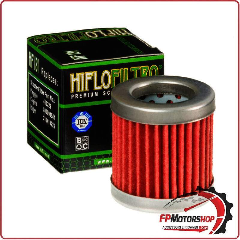 FILTRO OLIO PER SCOOTER PIAGGIO VESPA ET4 LIBERTY SFERA HIFLO HF181 IMMERSIONE