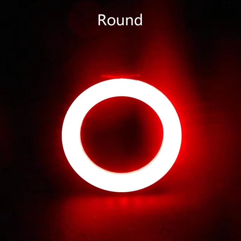 Bike Heart Shape Tail Light USB Rechargeable Mountain Bicycle Rear Lamp Waterpro