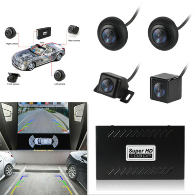Panoramic waterproof seamless 4-CH DVR 3D 360 Surround Bird View Driving System