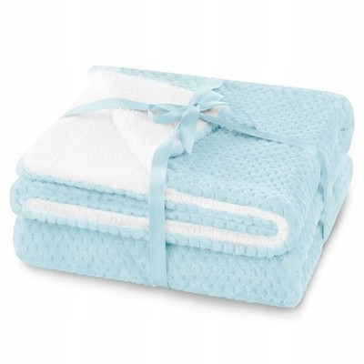Soft Lamb Bedding Blanket Blue 70x150cm Polyester Oeko-tex Kids