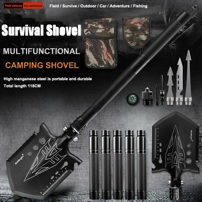 Outdoor Militär Klappschaufel Gear Taktisch Überleben Camping Spaten Multi-Tools