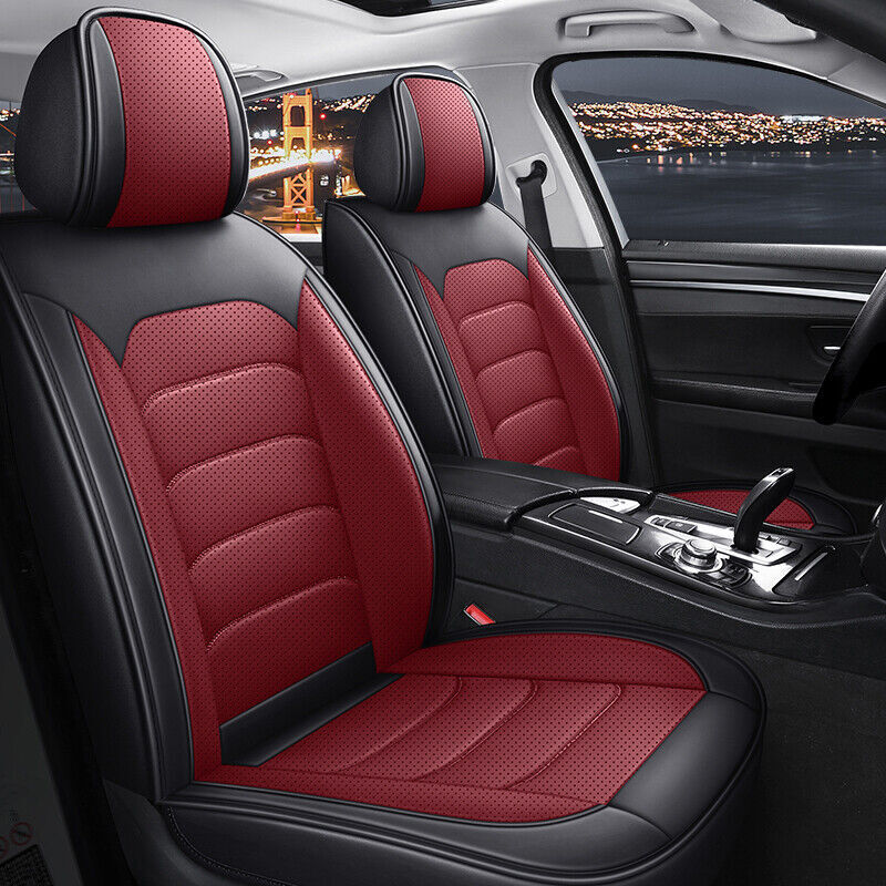 For Ford Fusion Car Seat Cover Leather Front Rear Full Set 5-Seat Protectors Pad