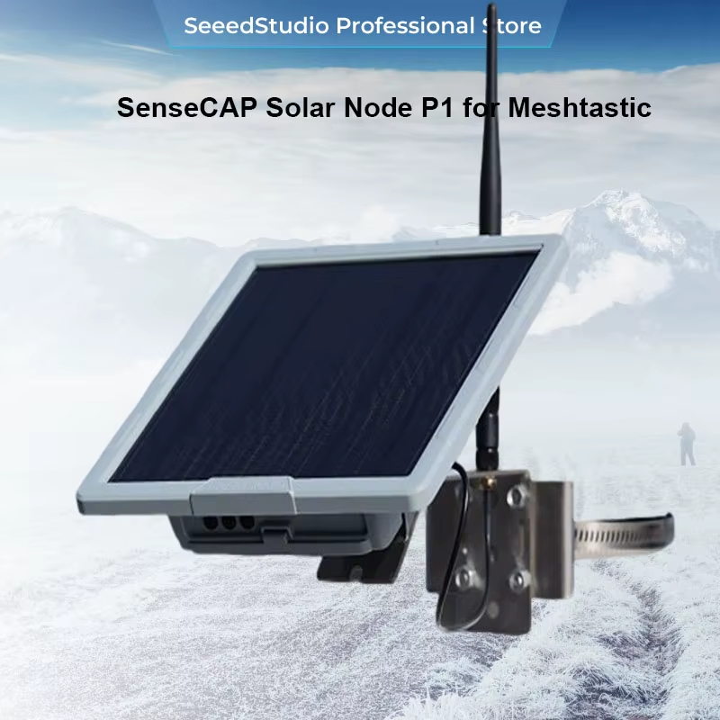 SenseCAP Solar Node P1 for Meshtastic Meshcore 868MHz 915Mhz Repeater L76K GPS W