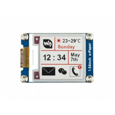 Waveshare 1.54inch e-Paper Module B Three-color display 200x200 resolution SPI