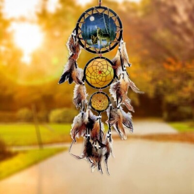 Large Dream Catcher Handmade Turquoise Dream Catchers Feathers Wall Hanging