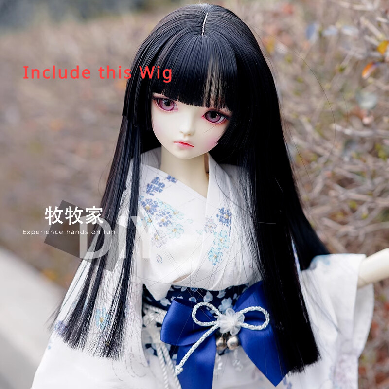 1/2 BJD Doll Faceup 30inch Girl Female Eyes Wig Dress Resin Toys