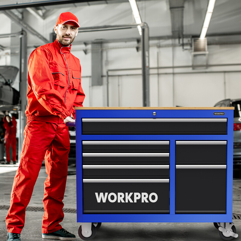 42 inch 7 Drawers Rolling Tool Chest Mobile Tool Storage 1000 lbs Load Capacity