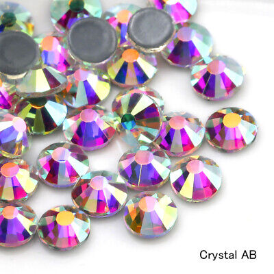 2mm 3mm 4mm 5mm Hotfix Rhinestones Flat Back Gems Crystal Glass Art Deco Beads