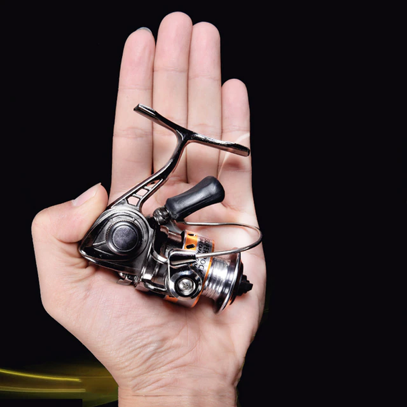 mini fishing reel, Small Spinning Reel, Metal Small Spinning fishing reel, Model