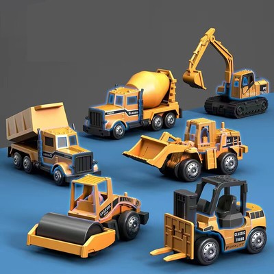 1:100 Alloy High Simulation Construction Model Vehicle Toys Excavator Bulldozer