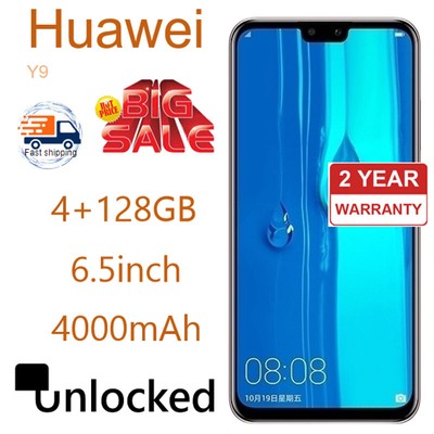 Huawei Y9 2019 Smartphone - 128GB, Unlocked ,6.5'' Global ROM, 2 Year Warranty