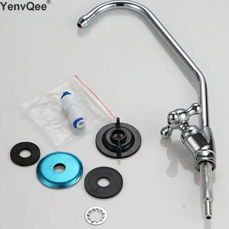 Water Filter Parts Stainless Steel Faucet Sets with Pipe Connector Water Purifie