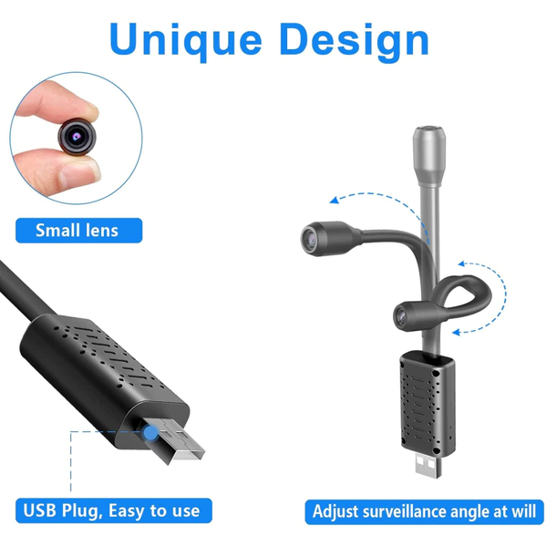 Mini Wireless Hidden USB Camera WiFi IP Cam Home Security Night Vision HD 1080P - Image 17