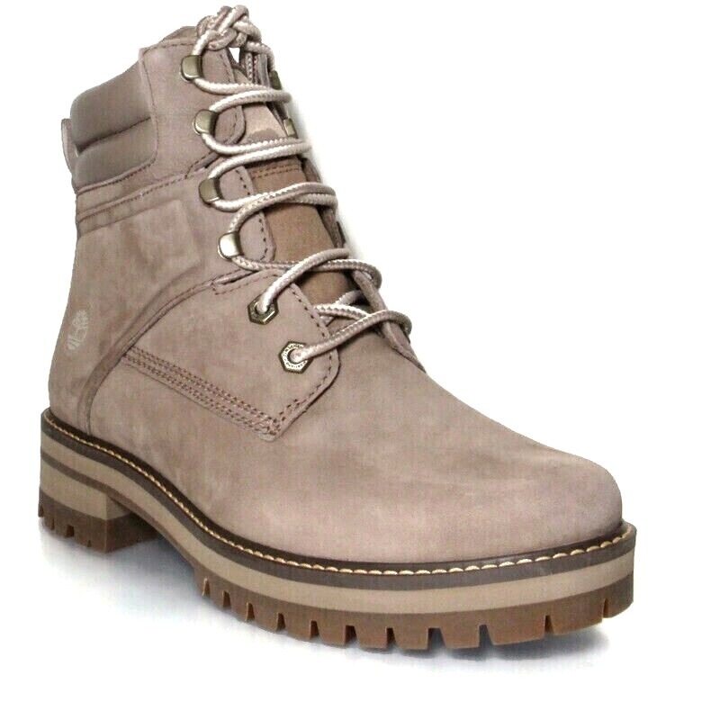 Женские непромокаемые ботинки Timberland Courmayeur Valley из серо-коричневого нубука SZ 9, A2HPR