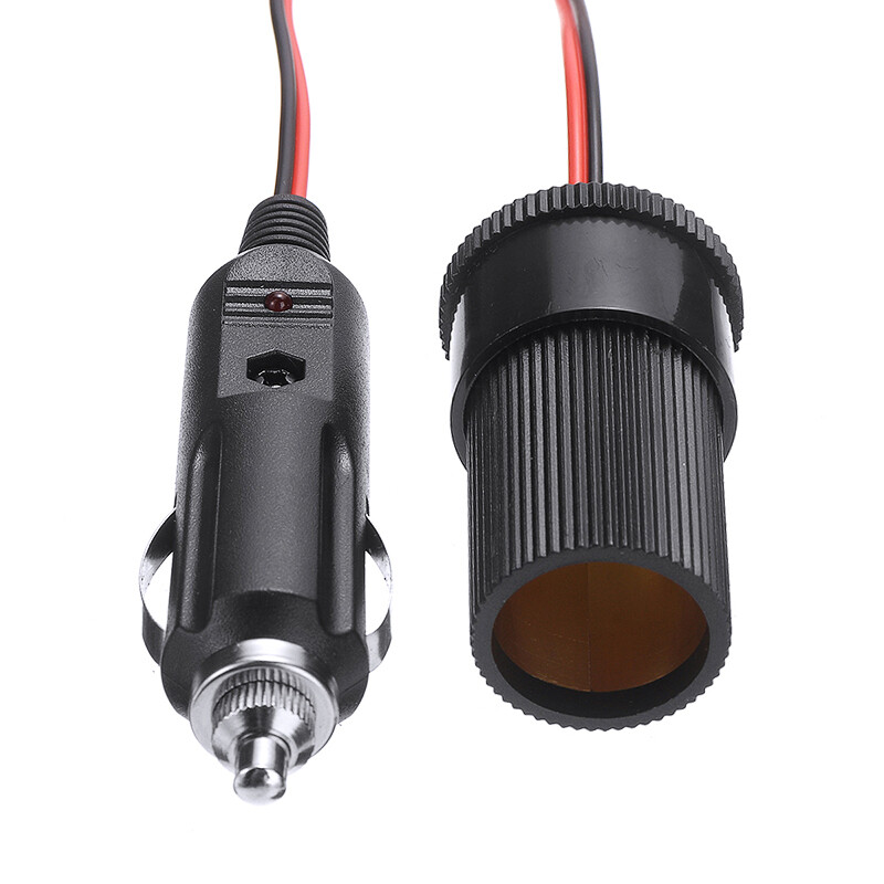 12V 5M Car Cigarette Lighter Extension Cable Power Adapter Plug Cord Lead N