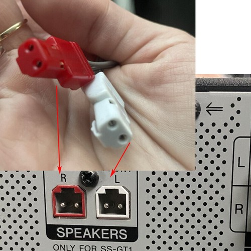 Front R/L Speaker Cable Cord For Sony SS-TS73 SS-TS74 SS